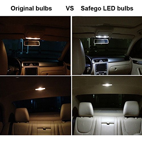 Safego 4 x 36mm LED Feston 1.5" C5W LED Blanca 5630 SMD 6411 6418 6 LED Luz Interior de Coche Festón Lámpara Blanco c5w luz de la placa del adorno de la boveda del bulbo de 12V Auto-Dome Bombilla