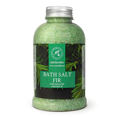 Sales Marinas de Baño con Aceite de Abeto 600g - las Sales de Baño Naturales Poseen Propiedades Beneficiosas para Lograr un Buen Descanso y Reducir el Estrés - Cuidado Corporal - Baños de Relajación