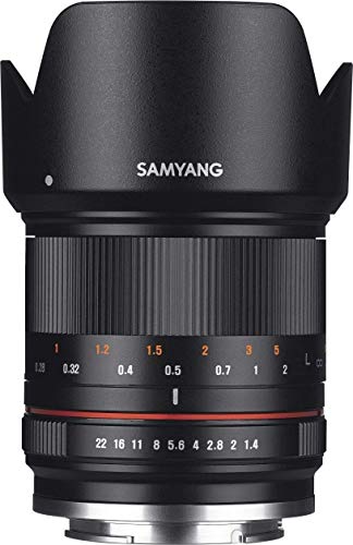 Samyang CSC-Mirrorless - Objetivo fotográfico para Sony E (21mm F1.4 ED AS UMC CS), Negro