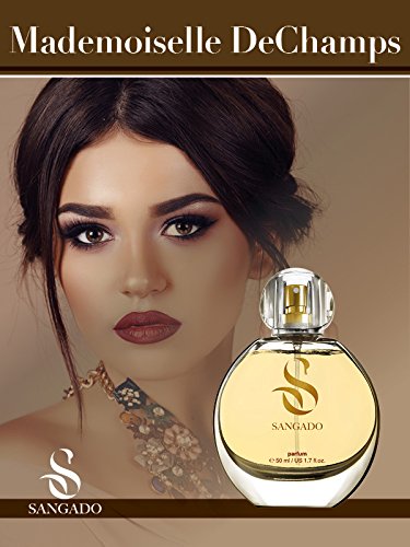 SANGADO Mademoiselle Dechamps Perfume para Mujeres, Larga Duración de 8-10 horas, Olor Lujoso, Oriental Floral, Francesas Finas, Extra Concentrado (Parfum), Spray de 50 ml, Un Gran Regalo Para Mujeres