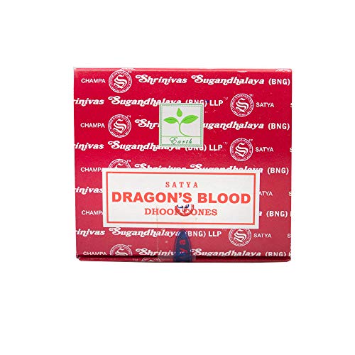 Satya Dragon's Blood - Conos de incienso (12 unidades)