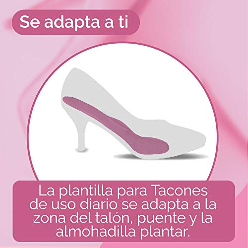 Scholl Plantillas, óptimas para zapatos de tacón diario con tecnología Gel Activ, comodidad todo el día, 2 plantillas, Transparente, Desde Talla 35 Hasta 40.5 (3020799)