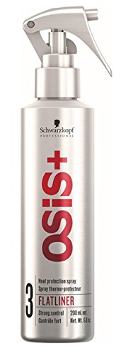 Schwarzkopf Osis Flatliner Spray 200 ml Set con stapiz pelo champú 15 ml o máscara 10 ml