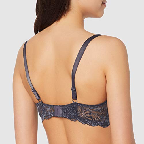 Selene Noelia Sujetador con Push-up, Gris (Gris), 95 (Tamaño del Fabricante:C.95) para Mujer