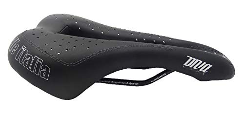 Selle Italia Diva Flow Sillín Mujer, Negro, S3