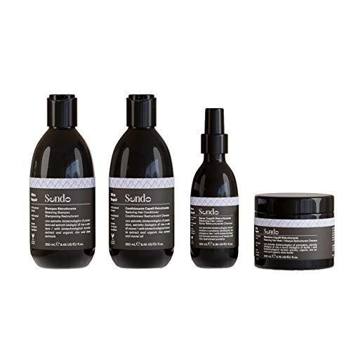 Sendo Champú Reestructurante para el cabello con Extracto Biotecnológico de Tomate, Extracto Biológico de Arroz y Extracto Biológico de Dátil - Tratamiento para el Cabello Dañado - 250 ML -