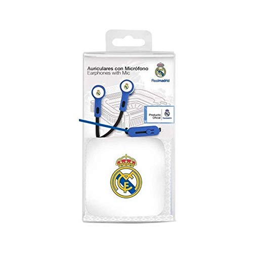 Seva Import Real Madrid Auricular Boton, Azul, Talla Única