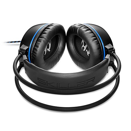 Sharkoon SGH1 - Auriculares Gaming con Cable, Estéreo, Micrófono, Negro/Azul