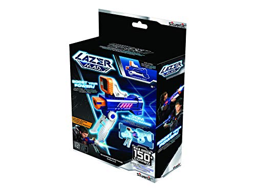 Silverlit Lazer M.A.D Laser Game - Módulo Sharpshooting (1 Booster (+30M de Alcance) + Visor + Bipie - Juguete Compatible con Blasters Lazer M.A.D