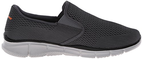 Skechers Equalizer Double Play, Men's Fitness Shoes Grey (Charcoal/Orange) 8 UK 42 EU