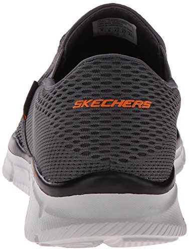 Skechers Equalizer Double Play, Men's Fitness Shoes Grey (Charcoal/Orange) 8 UK 42 EU