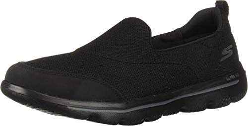 Skechers Women's GO Walk Evolution Ultra-Reach Slip On Trainers, (Black Textile/Trim BBK), 3 UK, (36 EU)