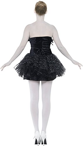 Smiffys-27313M Halloween Disfraz de Cisne Negro gótico, con Vestido, Color, M-EU Tamaño 40-42 (Smiffy'S 27313M)