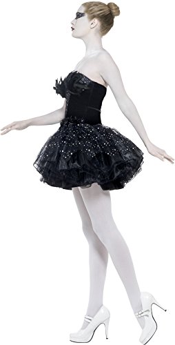 Smiffys-27313M Halloween Disfraz de Cisne Negro gótico, con Vestido, Color, M-EU Tamaño 40-42 (Smiffy'S 27313M)