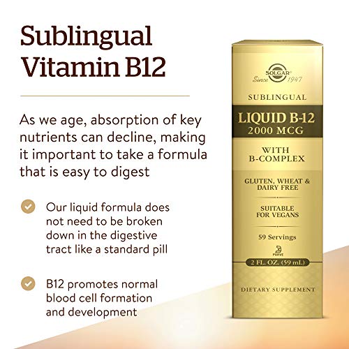 Solgar Vitamina B12 Líquida con B-Complex 2000 µg - 59 ml