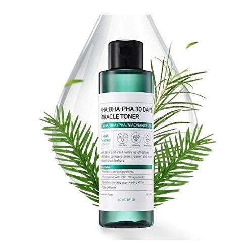 SOME-BY-MI - AHA BHA PHA 30 Days Miracle Toner - 150 ml, Niacinamida 2%, extractos de árbol de té 10000 ppm