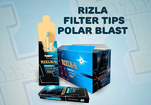 SOS - Puntas de filtro extra finas Rizla Polar Blast de 5,7 mm, 60 puntas por paquete