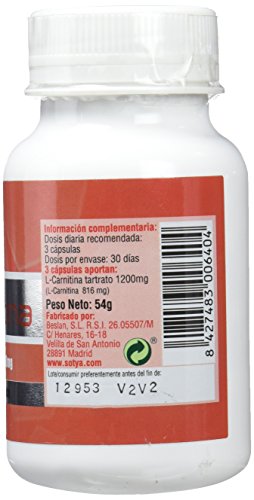 SOTYA - SOTYA L-Carnitina 90 cápsulas 600mg