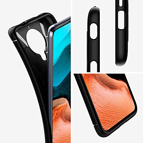 Spigen, Funda Compatible con Xiaomi Pocophone F2 Pro/Redmi K30 Pro [Rugged Armor] Absorción de Choque Resistente y diseño de Fibra de Carbono [Compatible con Carga Inalámbrica] - [Negro Mate]