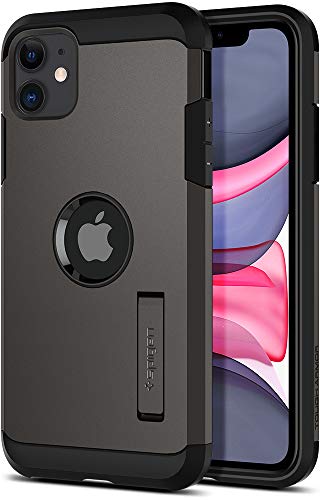 Spigen Funda Tough Armor, Compatible con Apple iPhone 11 (6.1") 2019 - Gunmetal