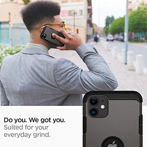 Spigen Funda Tough Armor, Compatible con Apple iPhone 11 (6.1") 2019 - Gunmetal