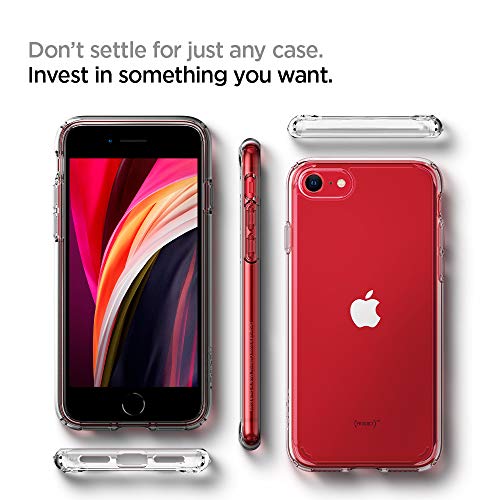 Spigen Funda Ultra Hybrid Compatible con Apple iPhone SE 2020/ iPhone 8/7, Protección híbrida de la caída - Transparente