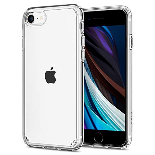 Spigen Funda Ultra Hybrid Compatible con Apple iPhone SE 2020/ iPhone 8/7, Protección híbrida de la caída - Transparente