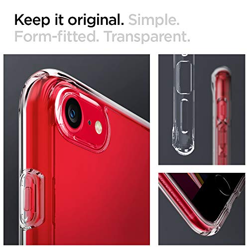 Spigen Funda Ultra Hybrid Compatible con Apple iPhone SE 2020/ iPhone 8/7, Protección híbrida de la caída - Transparente