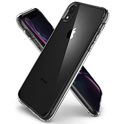 Spigen Funda Ultra Hybrid Compatible con Apple iPhone XR(6.1"), Protección híbrida de la caída - Transparente