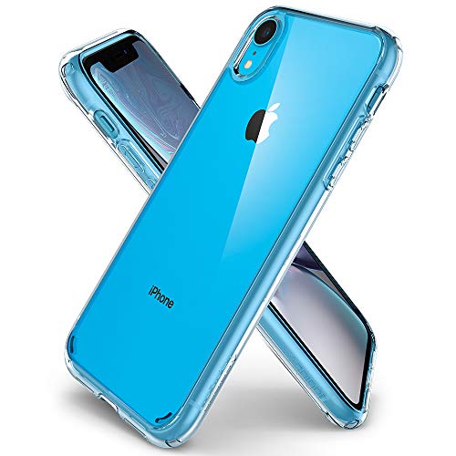 Spigen Funda Ultra Hybrid Compatible con Apple iPhone XR(6.1"), Protección híbrida de la caída - Transparente