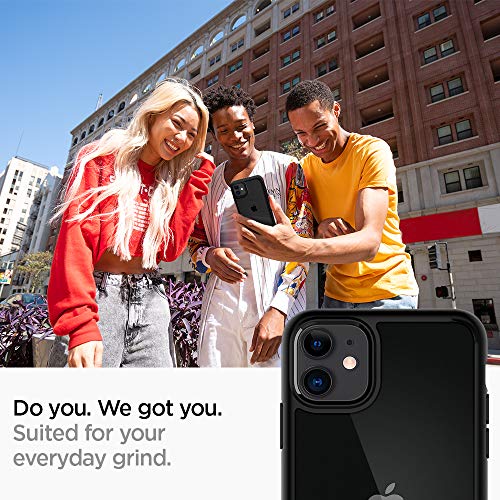 Spigen Ultra Hybrid Funda para iPhone 11, Compatible con Apple iPhone 11 (6.1") 2019 - Negro Mate