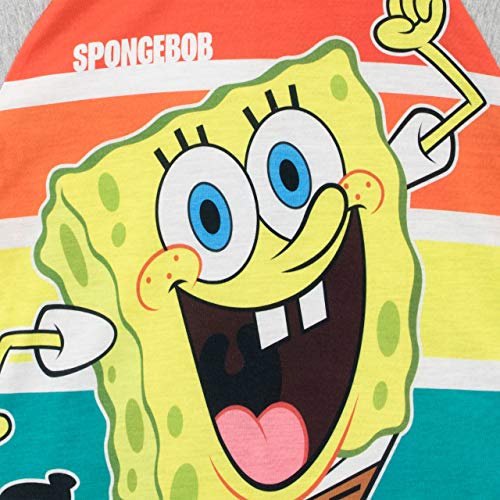 SpongeBob Camiseta de Manga Corta para niños Bob Esponja Multicolor 4-5 Años