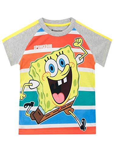 SpongeBob Camiseta de Manga Corta para niños Bob Esponja Multicolor 4-5 Años