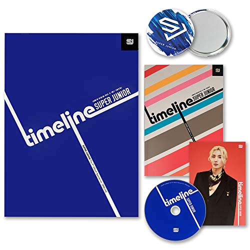 SUPER JUNIOR 9th Special Version Album - [ TIMELINE ] CD + Photobook + Accordion Flyer + FREE GIFT / K-POP Sealed