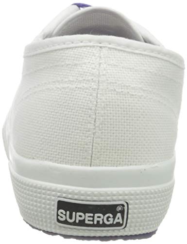 Superga 2750-cotcontrastu, Zapatillas de Gimnasia Unisex Adulto, Blanco (White/Violet Purple A0b), 39 EU