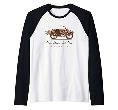 Surfer Surf Spots - San Juan del Sur, Nicaragua Camiseta Manga Raglan