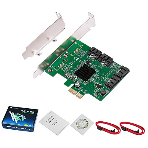 Syba SI-PEX40064 4 Port SATA III PCI-e 2.0 x1 Tarjeta, Verde