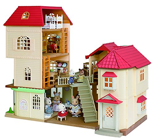 SYLVANIAN FAMILIES- City House with Lights Casa de Mini Muñecas y Accesorios, Multicolor, 65.0 x 34.8 x 20.6 (Epoch para Imaginar 2750)