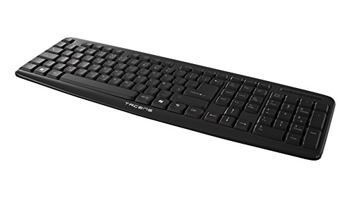 Tacens Anima AAK0+ - Teclado (máxima calidad y durabilidad, teclas de bajo perfil, ergonómico, USB) color negro