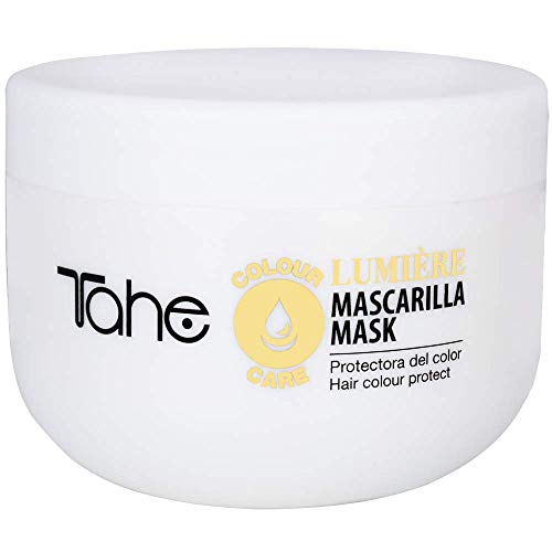 Tahe Lumière Express Mascarilla Capilar/Mascarilla para Cabello Protectora de Color con Aceite de Argán y Keratina, 300 ml