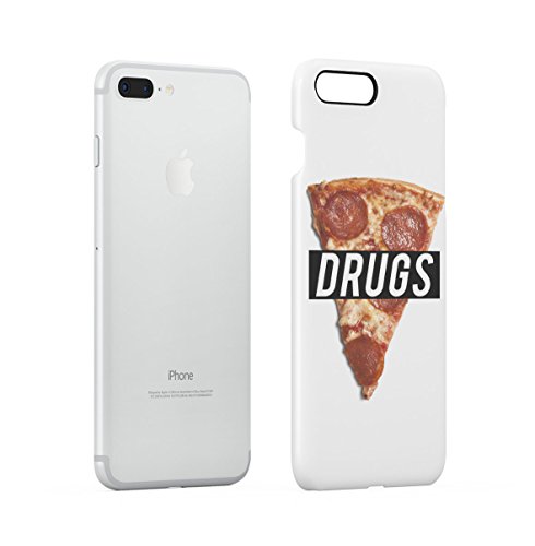 Tasty Pizza Slice Is My Drugs Case Compatible with Apple iPhone 7 Plus/iPhone 8 Plus Snap-On Hard Plastic Protective Shell Cover Carcasa