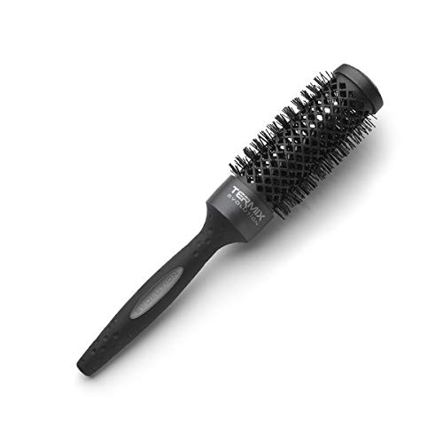 Termix Evolution Plus -Pack de 5 cepillos de pelo térmico redondo con fibra ionizada, diseñadas para cabello grueso. El Pack incluye los díametros Ø17, Ø23, Ø28, Ø32 y Ø43.