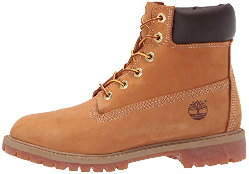 Timberland 6-Inch Premium WP, Botas Clasicas Unisex Niños, Amarillo (Wheat Nubuck), 39.5 EU