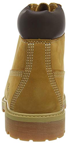 Timberland 6-Inch Premium WP, Botas Clasicas Unisex Niños, Amarillo (Wheat Nubuck), 39.5 EU