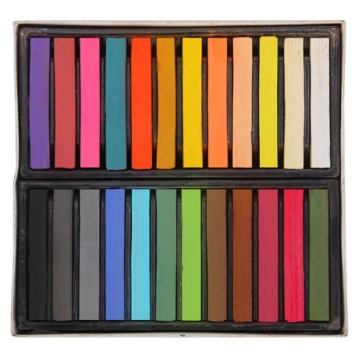 Tizas de colores para el pelo de B Uniq, ideal para Halloween, disfraces de fantasía o para actuaciones, pack de 24 tizas