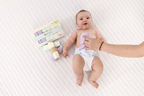 Toallas de Bambú para Bebés (Paquete de 6) Toallas de Mano Muy Suaves y Absorbentes| Suaves en Pieles Sensibles para Bebés, Niños Pequeños | Antibacterianas, Hipoalergénicas Naturalment