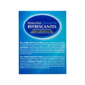 Toallitas refrescantes monodosis Caja 20 sobres