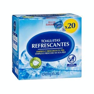 Toallitas refrescantes monodosis Caja 20 sobres