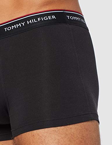 Tommy Hilfiger 3p Trunk Bóxers, Negro (Black 990), Large (Pack de 3) para Hombre