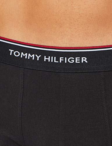 Tommy Hilfiger 3p Trunk Bóxers, Negro (Black 990), Large (Pack de 3) para Hombre